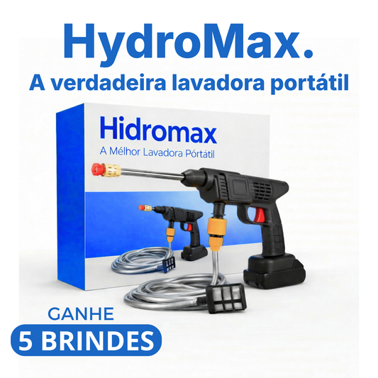 Lavadora Portátil HydroMax + 5 BRINDES + FRETE GRÁTIS